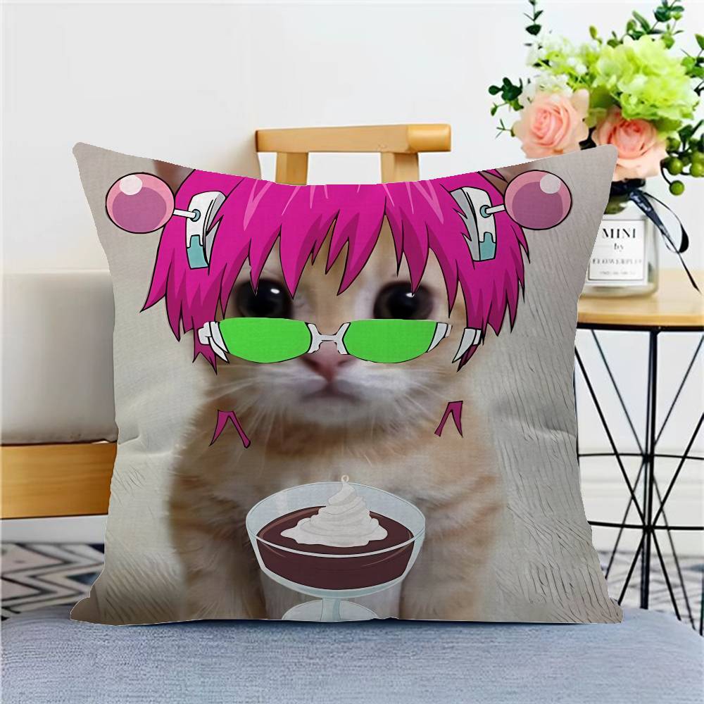 The Disastrous Life of Saiki K Personalized Pillow Cover Kids Bedroom Wild Party Decor Pillowcase kid Birthday shower Gift