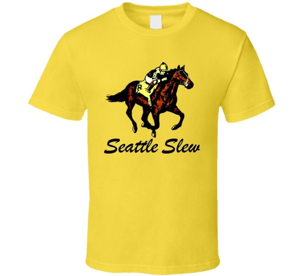 Seattle Slew Triple Crown Horse Racing T Shirt Unisex T-Shirt M