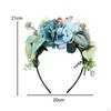 Čelenka s květinovou korunou, Festivalová simulovaná čelenka Fotografie