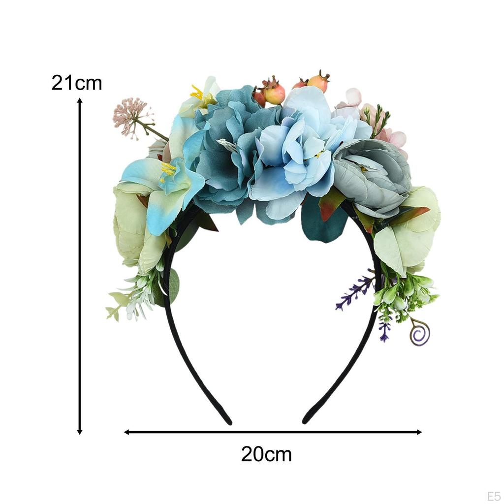 Čelenka s květinovou korunou, Festivalová simulovaná čelenka Fotografie