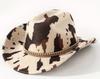 Western Suede Upturned Edge Western Cowboy Hat Men's and Women's Outdoor Travel Hat Rolled Brim Ethnic Style Top Hat Felt Hat
