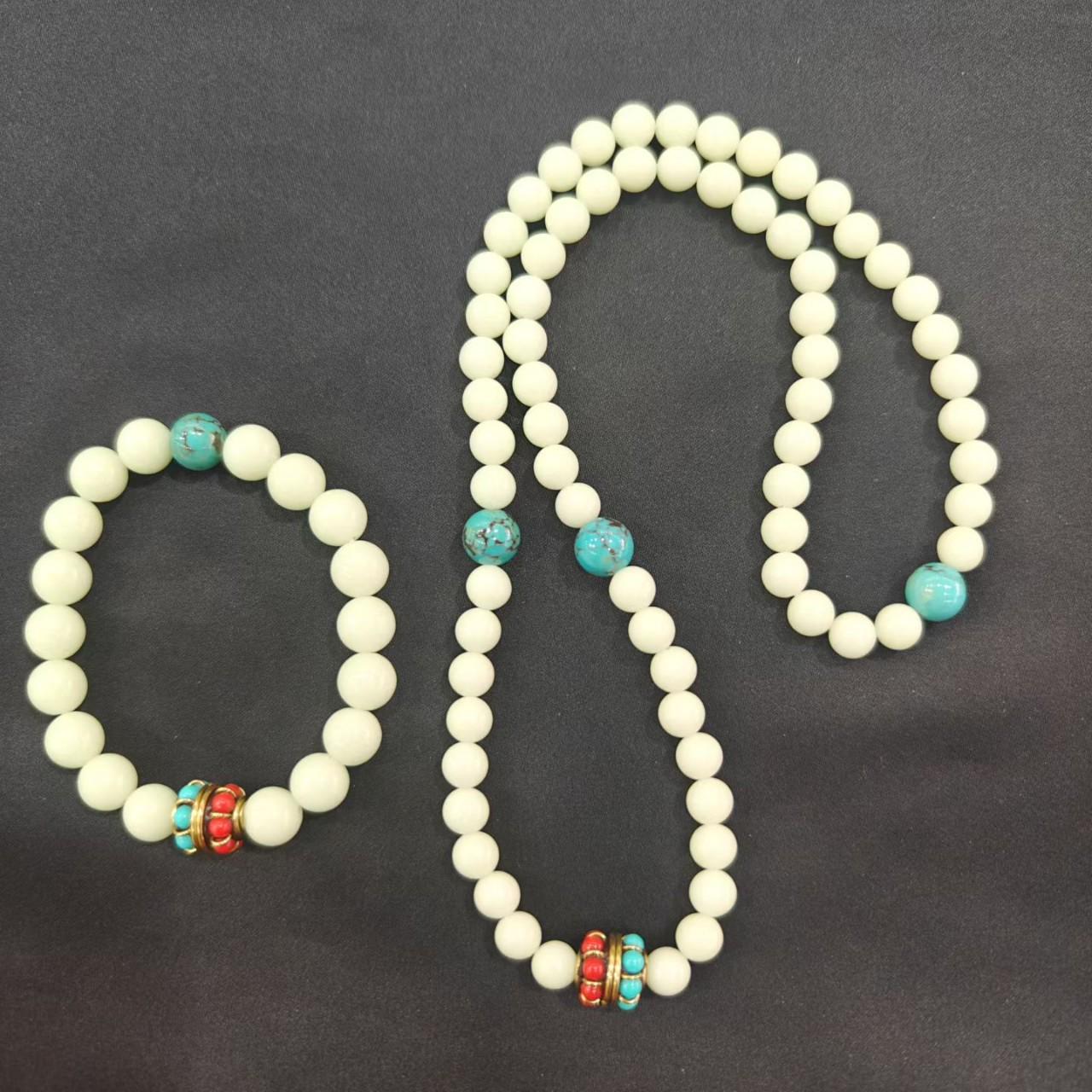 

Live Broadcast Luminous Bracelet & Necklace Set - Trendy Women s Accessories 10mm