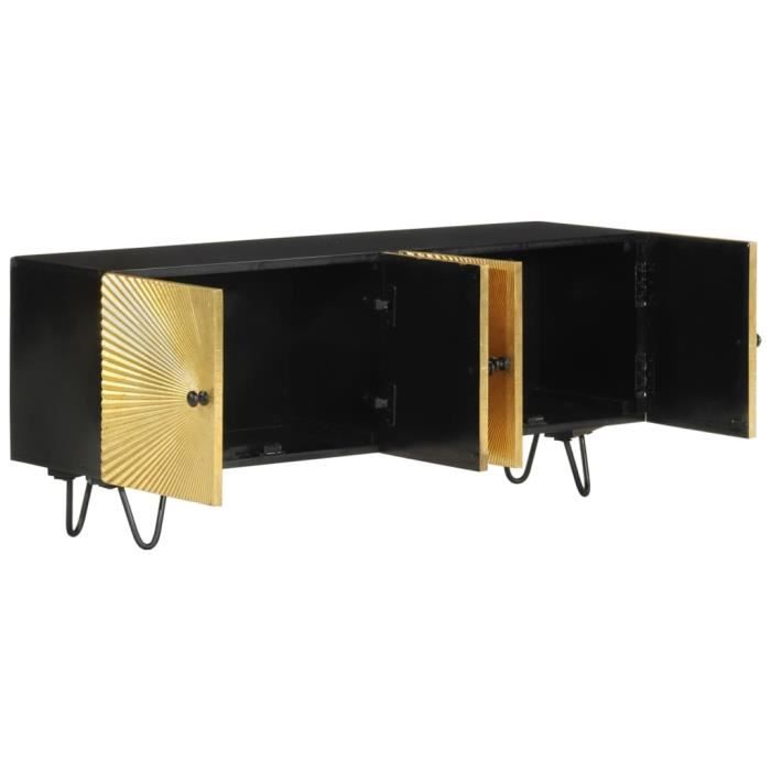 VidaXL Meuble TV 110x30x45 cm bois massif de manguier 351625