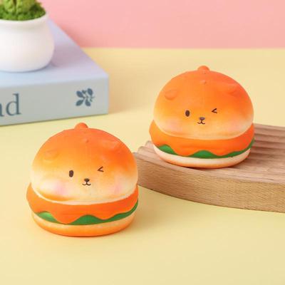 Creative Hamburger Squeeze Toy - Office Stress Reliever & Fun Bread Ornament