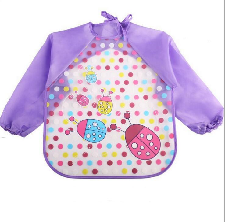 

Kawaii фартук, водостойкий нагрудник с длинными рукавами из ЭВА, детский фартук с длинными рукавами, нагрудники для кормления, пальто с рисунком для детей