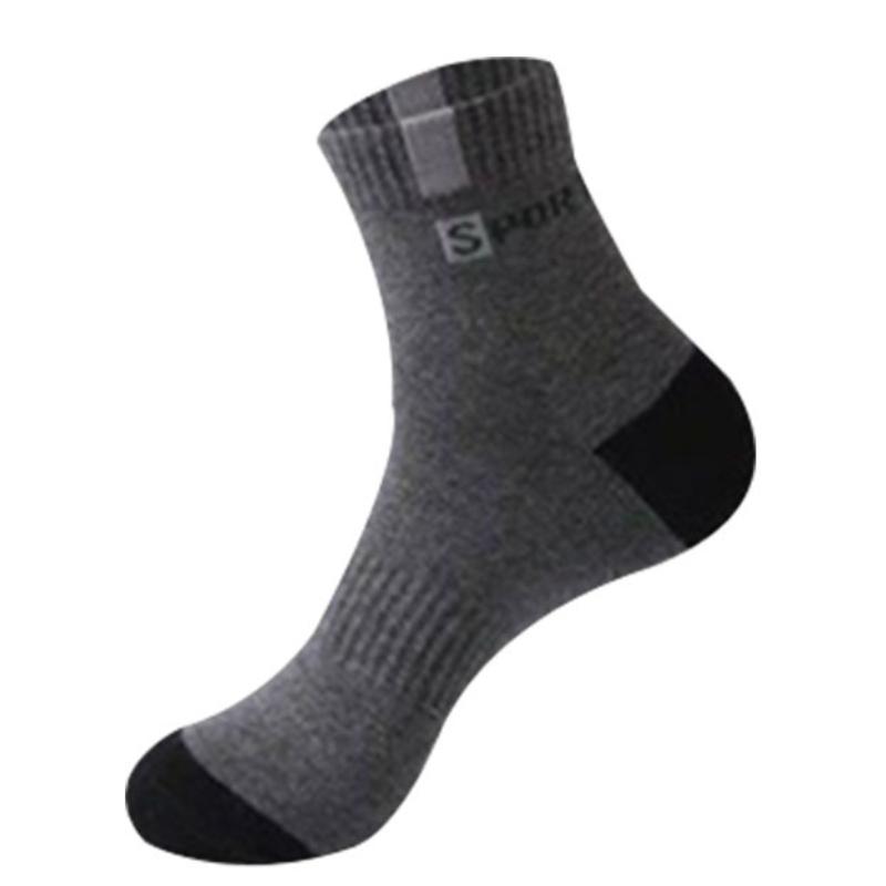 

5 пар чоловічих повсякденних шкарпеток однотонного кольору, спортивних, вологопоглинаючих, зручних шкарпеток 5pairs