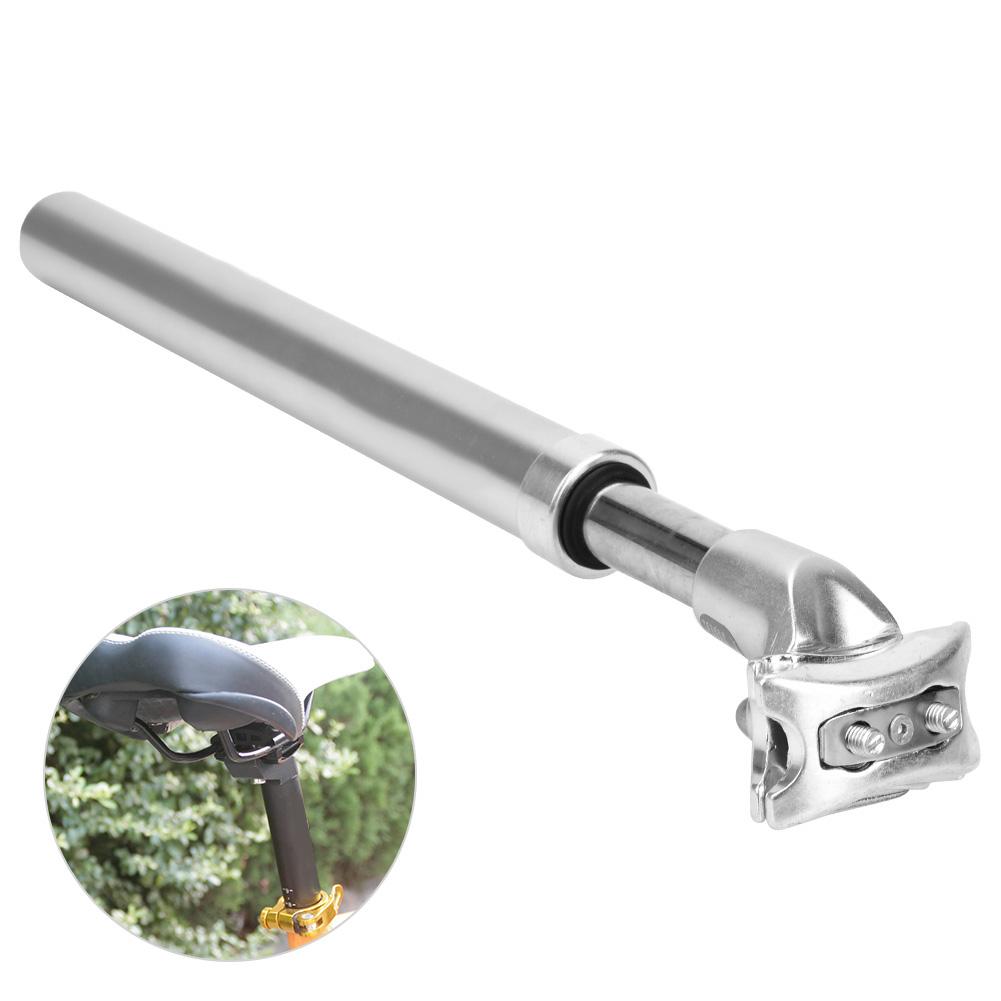 Mountain Road Bicycle Suspension Oil Pressure Seat Tube Seatpost (27.2mm Seat Rod Silver)