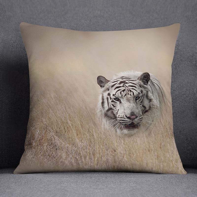 African Animal Beasts Home Decoration Pillowcase Square Pillowcase Home Office Decoration Cus On Cover