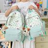Schoolbag New High-value Japanese Ins Fresh and Sweet Polka Dot Contrasting Color Backpack Junior High School Students Lightweight Large-capacity 
