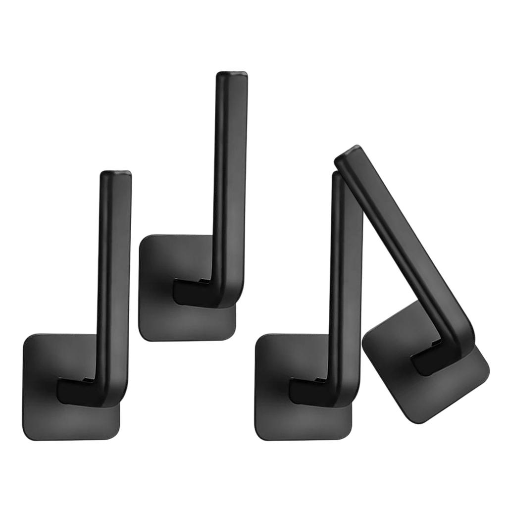 Silné Samolepicí Organizéry na Stojany na Klobouky Držáky na Baseballové Čepice Věšáky na Klobouky ve Tvaru L Nástěnný Věšák na Oblečení Snadná Instalace