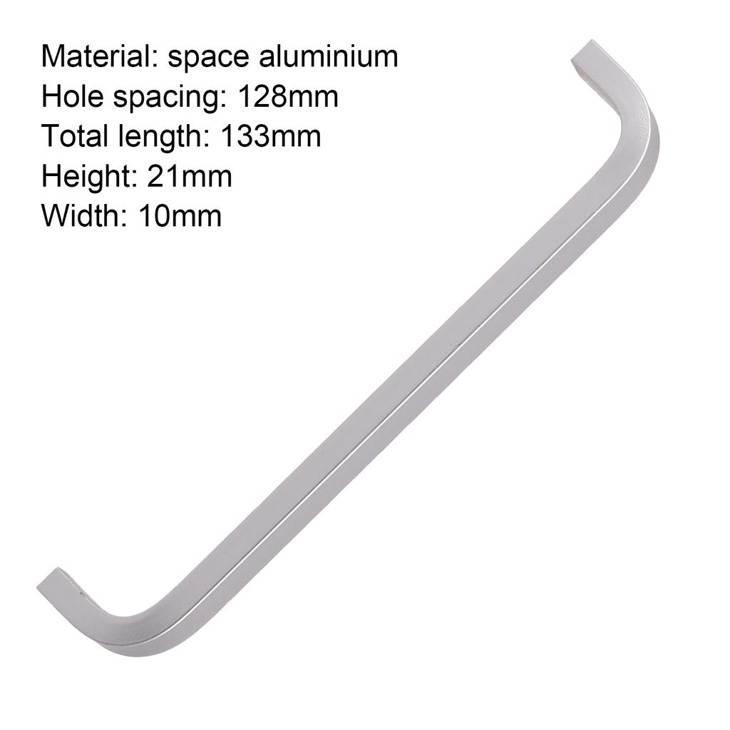 Door Knobs Handle Kitchen Door Cabinet Straight Handle Space Aluminum Handle For Drawer Cabinet Cupboard Door Furniture Hardware