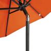 Sun Umbrella with Steel Pole Terracotta 225x225x212 Cm