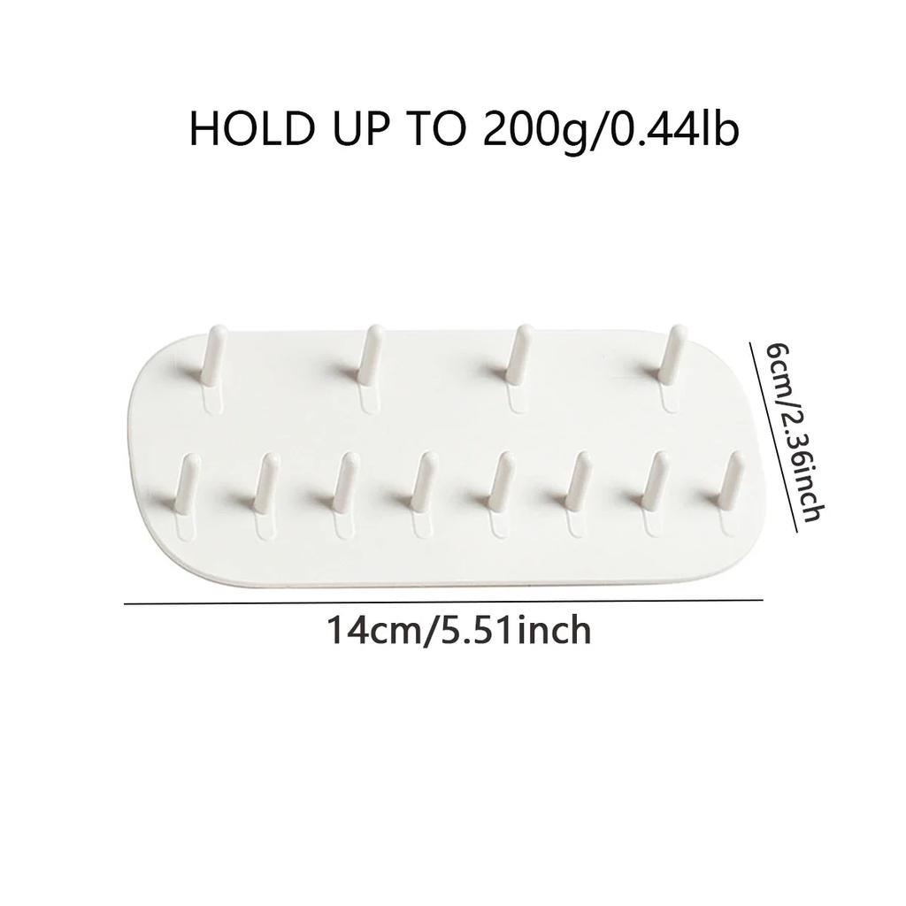 Jewelry Storage Hook Wall Mounted Perforated Free Ring Earrings Necklace Hanger Household Women's Jewelry Storage Hook