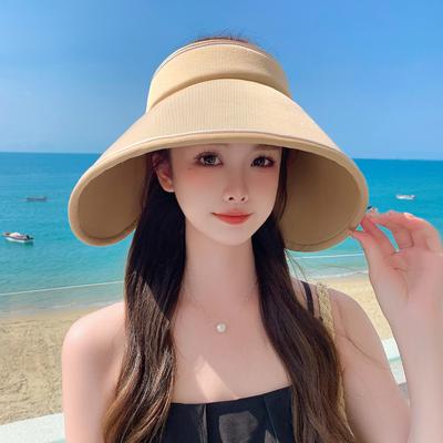 Summer Sun Visor Hat for Women - Breathable, Adjustable, Wide Brim with UV Protection - Perfect for Beach & Outdoor Activities