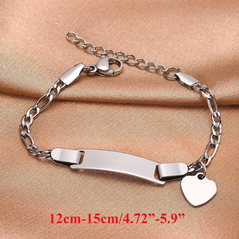 Name Customization Engrave Birth Date Bracelets,Personal Birthday Gift ,Stainless Steel Bracelet