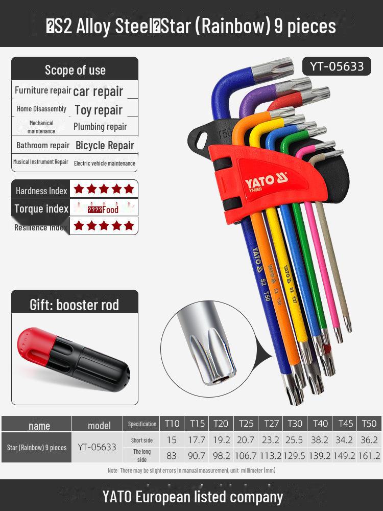 Yiertuo Hexagonal Wrench & Screwdriver Set