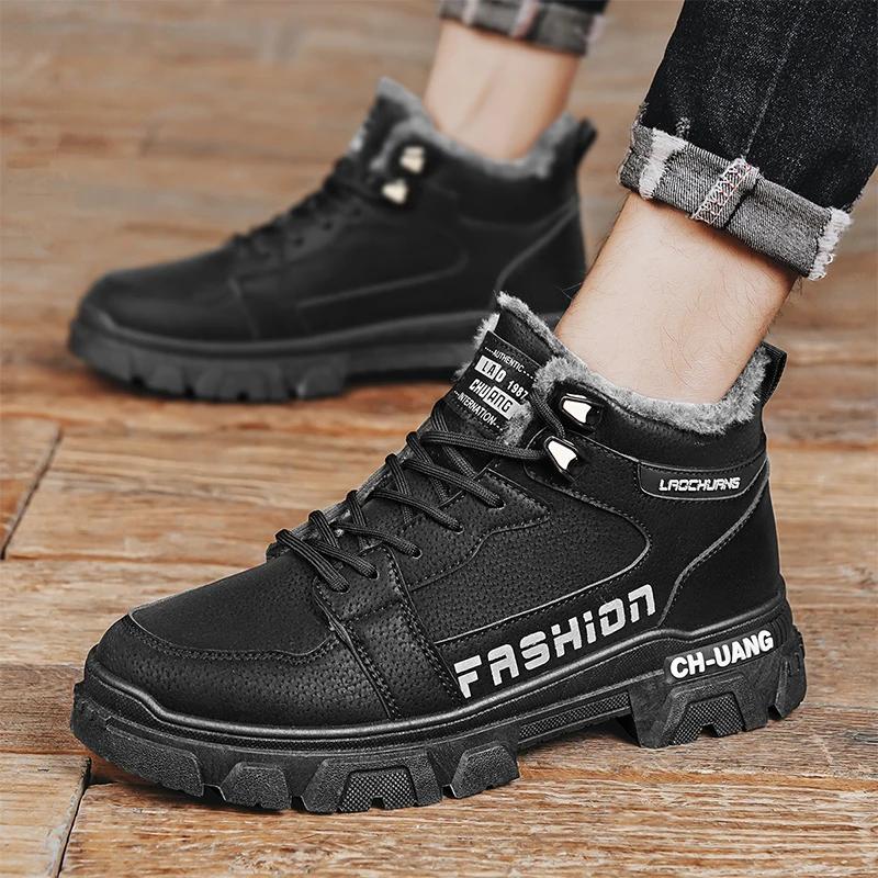 Модные Новые 2024 Мужские Ботинки Инструментальные Уличные Рабочие Повседневные Мужские — фото 7