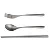 Ti Cutlery Set Camping Fork Spoon Chopsticks Lightweight Tableware for Home Picnic Travel with Carry Pouch Chopsticks