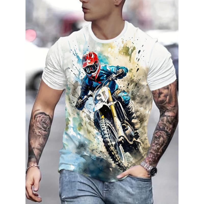 Men's Novelty T-Shirt 3D Digital Printing Short Sleeve