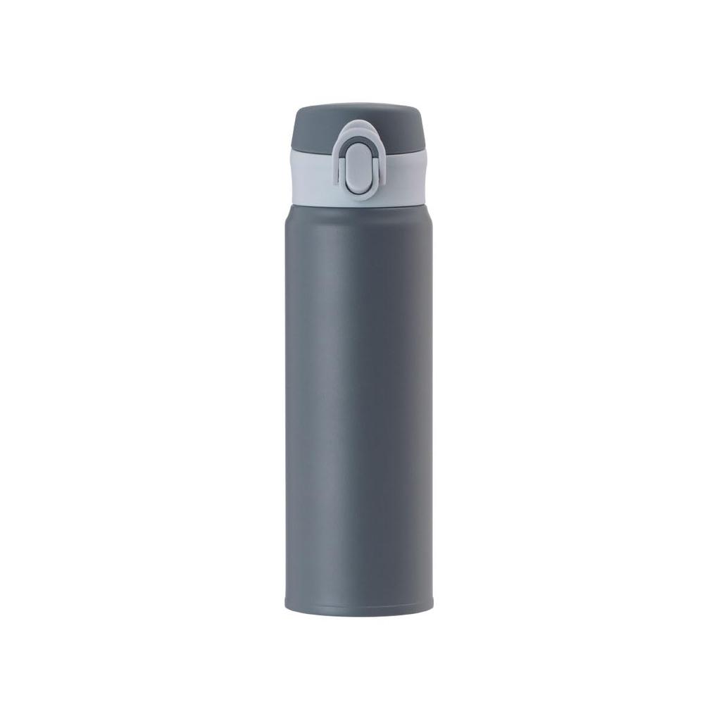 Láhev na vodu Atlas 500 ml vakuově izolovaná termoska Ultra lehká láhev s hrnkem na láhve Široké hrdlo Snadno omyvatelné Rozebírání a mytí Odolné proti poškrábání Modrá