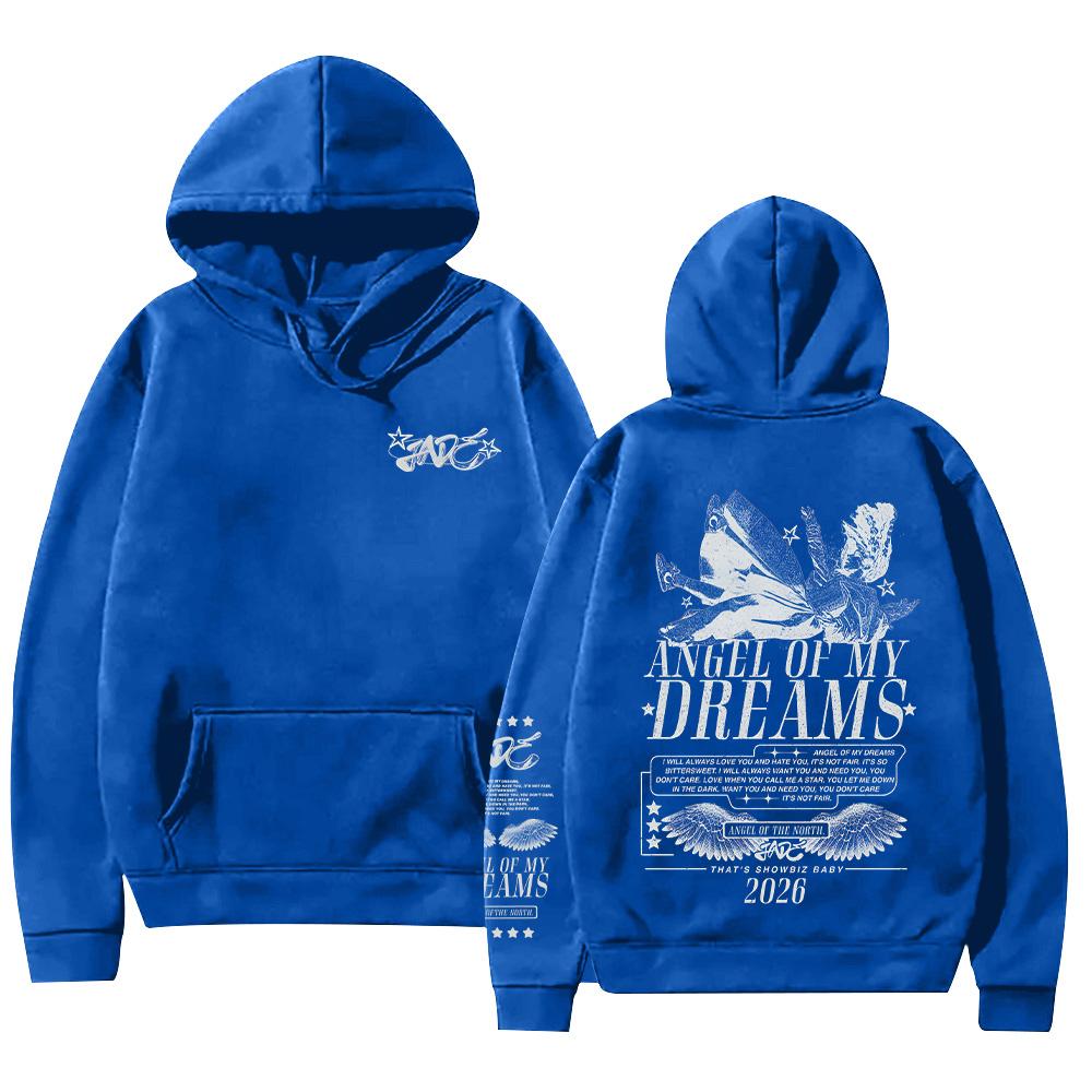 Angel of My Dreams 2026 Hoodie Jade Thirlwal Merch Clothing Fashion Hip Hop Casual Fleece Sweatshirts Unisex Y2K Hoody