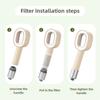 BHBL Replacement Shower Head Carbon Fiber Filter Water Purification Remove Chlorine/Fluoride/Hard Water for Shower Cleaning