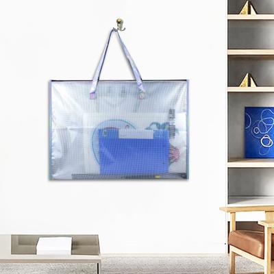 Poster Storage Case Bulletin Board Files Carrying Transparent Handbag Art Portfolio Tote Bag