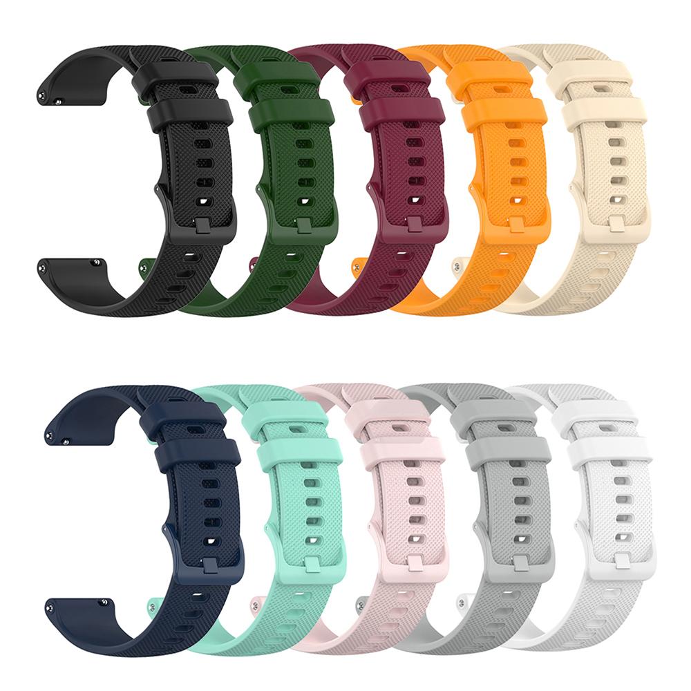 18mm 20mm 22mm Silicone Strap For Garmin Vivoactive 6/5/4/3 Venu 3/3S/2/2S Replacement Watch Band for Forerunner 970 570 245