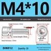304 Stainless Steel Hex Socket Cap Screw with Washer - Sizes M3, M4, M5, M6, M8, M12