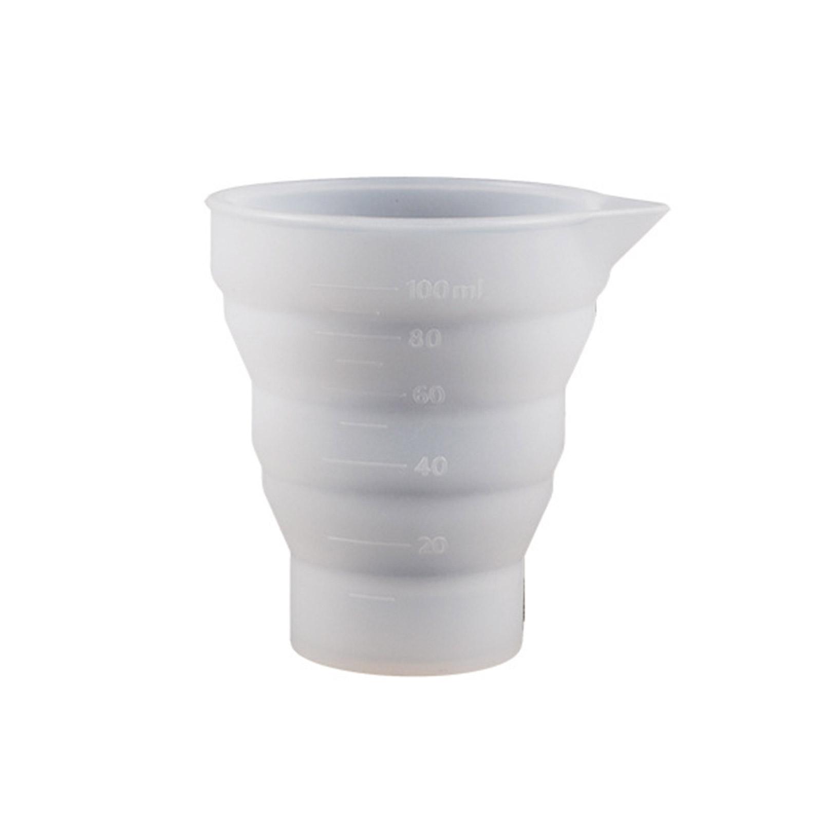

Складная силиконовая форма для мерного стакана, складной стакан, форма для литья эпоксидной смолы, инструмент для изготовления ювелирных изделий своими руками для искусства и ремесел из смолы 100