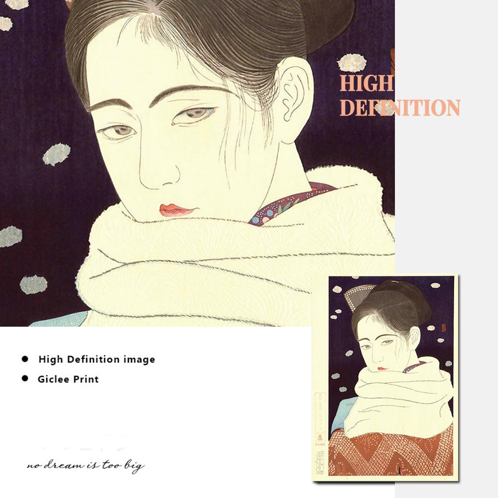 Japan Ukiyo Geisha Wall Art Canvas Painting Vintage Abstract Women Posters And Prints Wall Pictures For Kitchen Room Home Decor