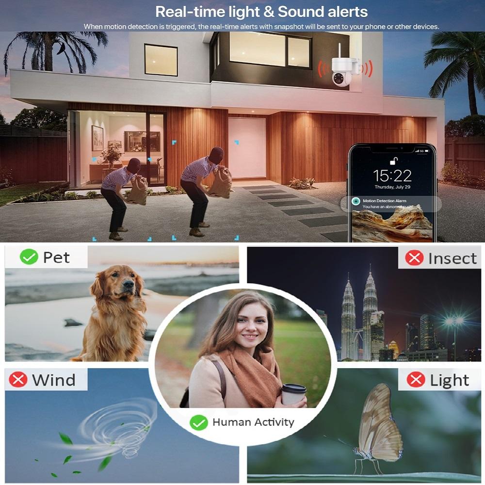 Outdoor Solarbetriebene Netzwerkkamera, HD Nachtsicht CCTV Überwachungskamera, Intelligenter Drahtloser WIFI Videoaufzeichner