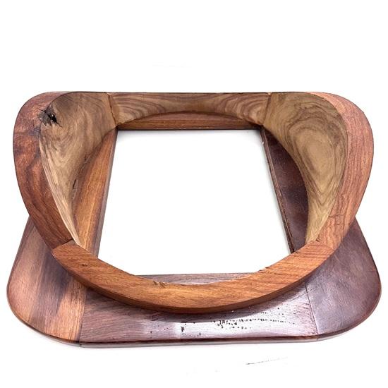 45.72 cm Diving Helmet Stand Brown Finish Wood Gift, Maritime Home Decor best gift for Christmas