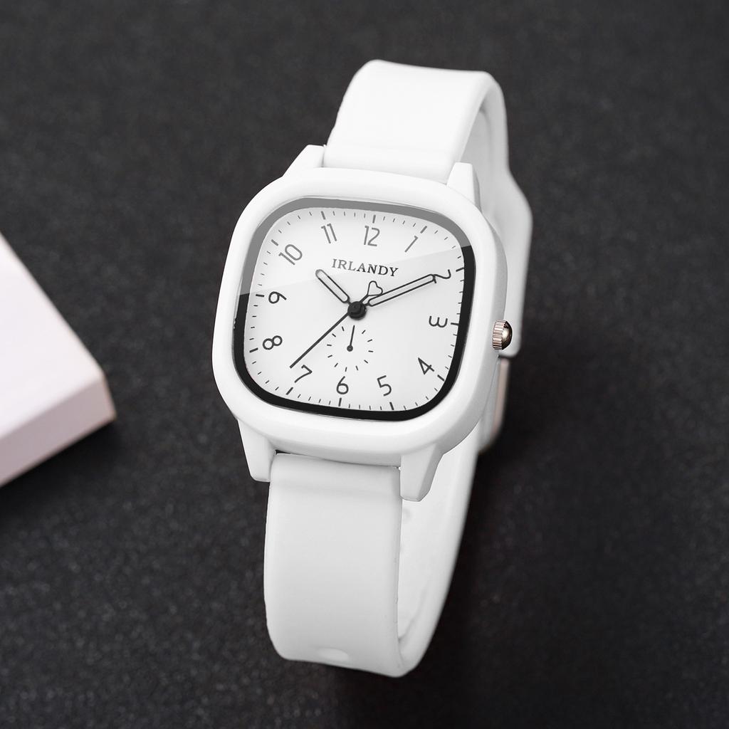 Xiaomi Fashion Silicone Strap Women Quartz Watch Simple Square Arabic Dial Ladies Wristwatches Reloj Mujer Girls Clock (Without Box)
