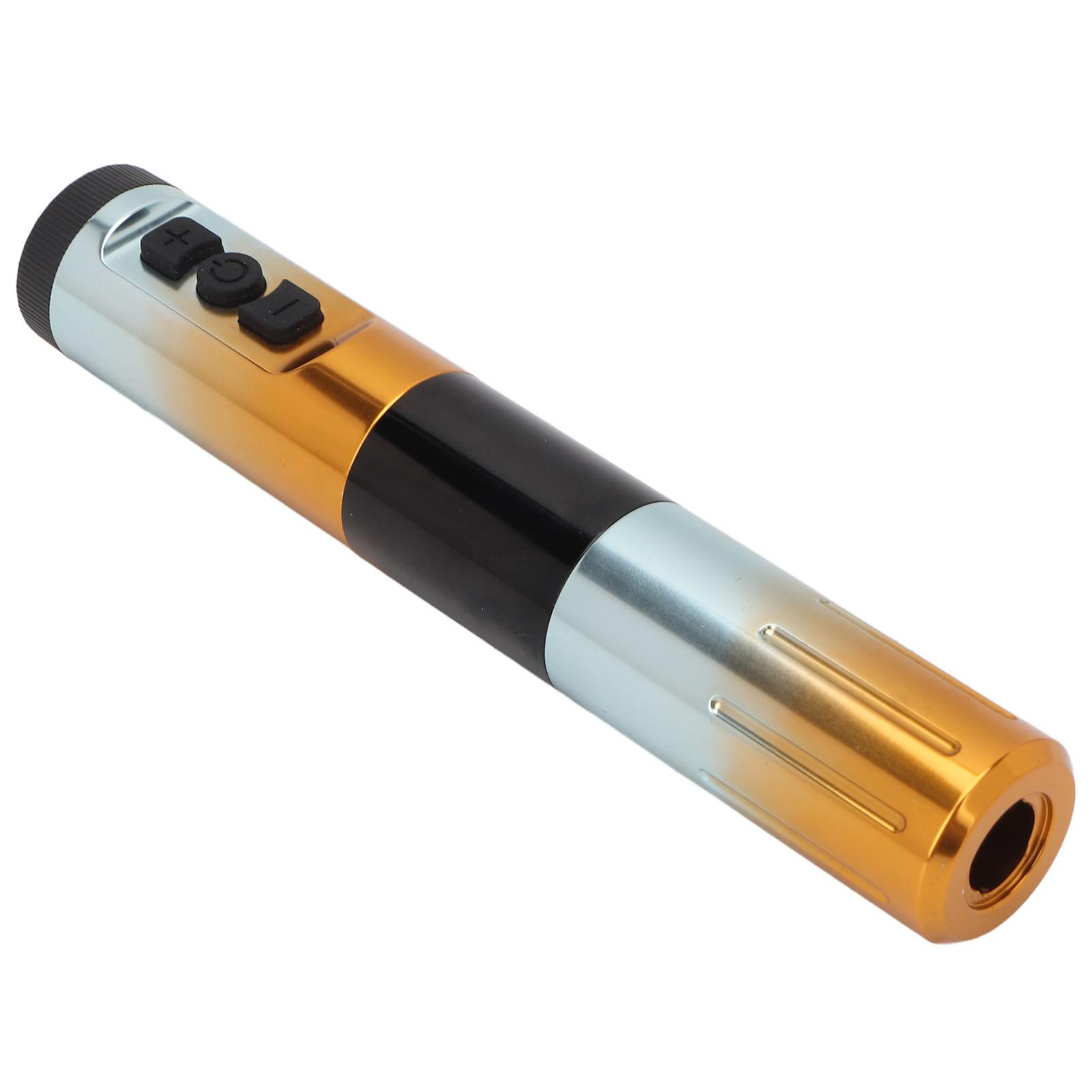 

1500mAh аккумулятор роторная тату-ручка алюминиевый сплав беспроводная тату-машинка для начинающих тату-мастеров ярко-оранжевый