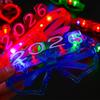 6Pcs Glowing Heart LED Glasses Night Event Party Supplies Reusable Bright Light Comfort Safe Materials