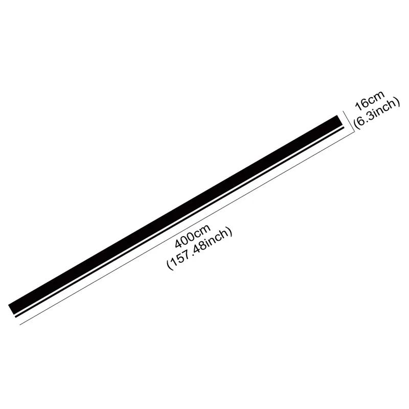 Car Hood Bonnet Roof Trunk Kit Long Racing Stripe Stickers For BMW 3 Series M3 E90 F30 G20 Vinyl Decals Auto Tuning Accessories