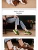 2025 Autumn Women's Trendy Cowhide Sporty Lace-up Sneakers – Breathable, Thick Sole, Casual Design for All Seasons