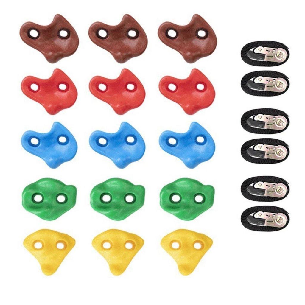 18 Pieces Screw on Climbing Holds Slip-Resistant-Slip Textured Rock