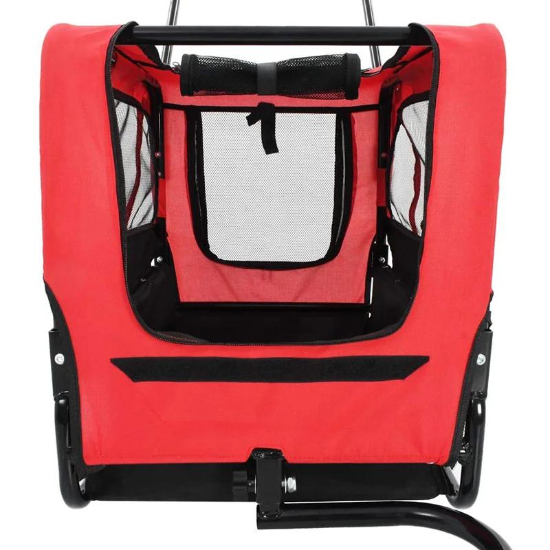 Small Pet Dog Bicycle Trailer Outdoor Riding Dual-purpose Luggage Shopping Cart Dog Stroller Cat Stroller Pet Trolley