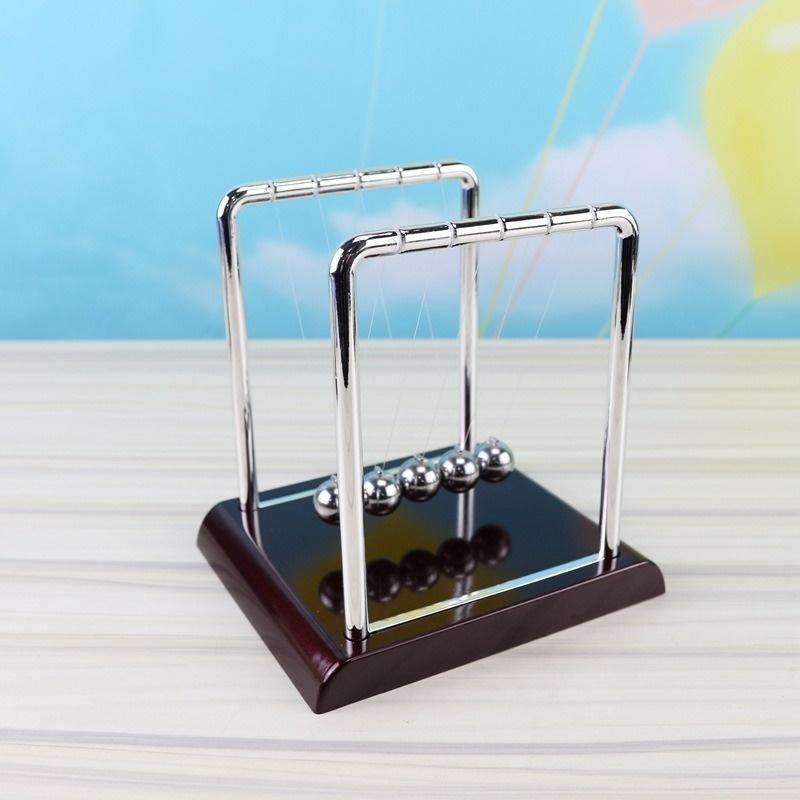Creative Decorative Newton Billiards Balanced Balls Metal Handicraft Red Base Household Newton Billiards