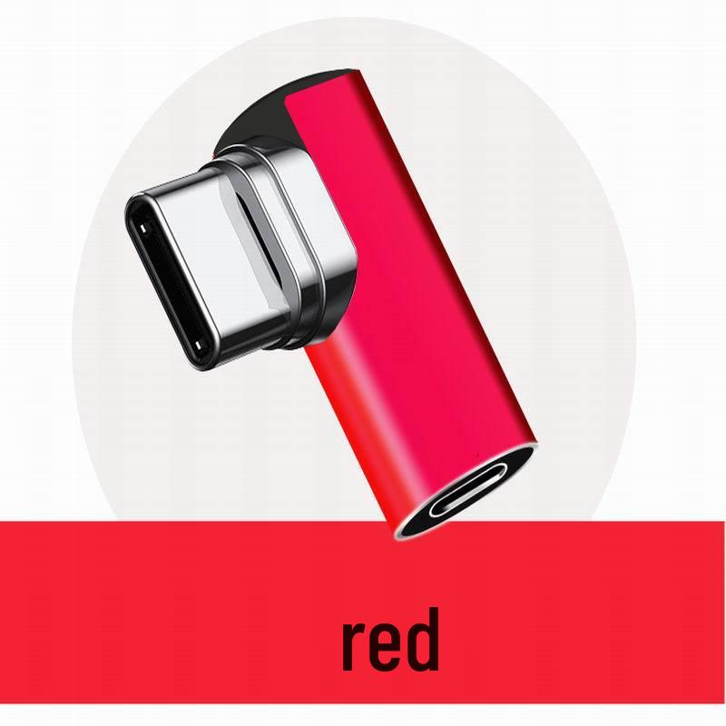 Exclusive L-shaped 100W Magnetic Type-C Male to Female Adapter Charger