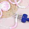 3/4-Latch Hook Cord Knitting Tool DIY Binding-Off Edging Knitting Projects Crochet Tool Yarn Weaving Crocheting Needle Hook