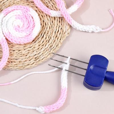 3/4-Latch Hook Cord Knitting Tool DIY Binding-Off Edging Knitting Projects Crochet Tool Yarn Weaving Crocheting Needle Hook