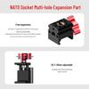 Multi-Hole Metal NATO Rail Clip Adapter for Camera Cage & DJI Stabilizer