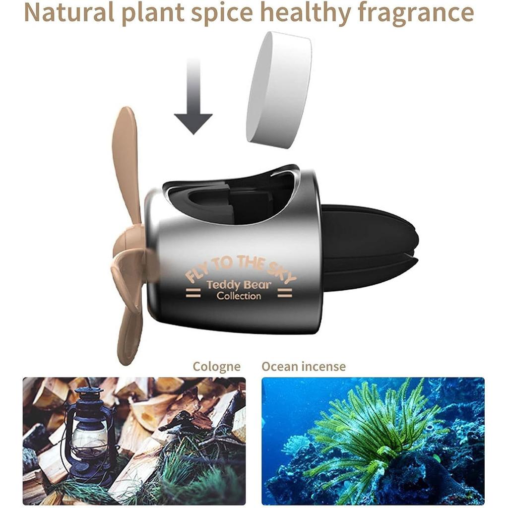 Car Air Freshener Cartoon Automotive Air Outlet Fan Freshener Vent Clips Aroma Diffuser,Car Diffuser,Car Perfume Aromatherapy Ornament Car Accessories