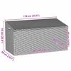 Garden Storage Box Black 110 X 50 X 58 Cm Poly Rattan