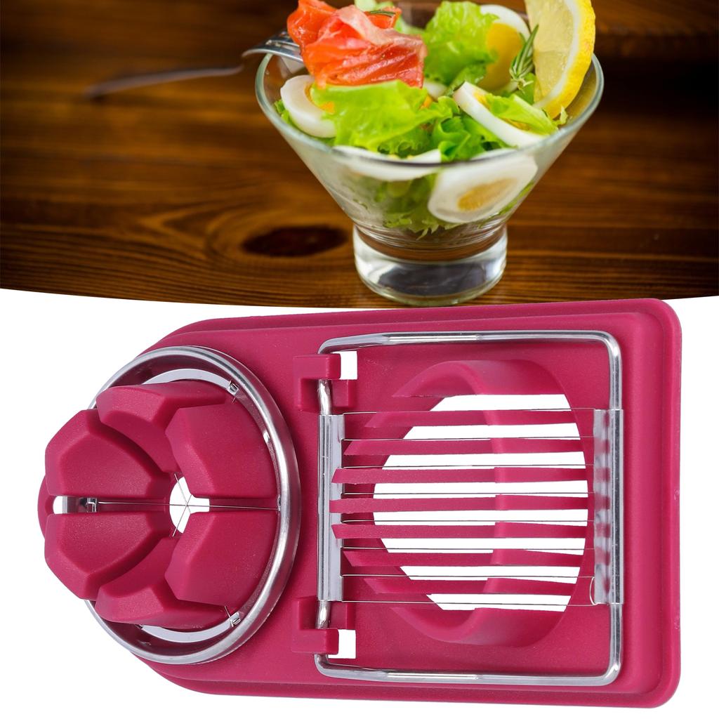 Egg Cutter Household Stainless Steel Wire Egg Cutter Safe Easy To Operate for Hard Boiled Eggs