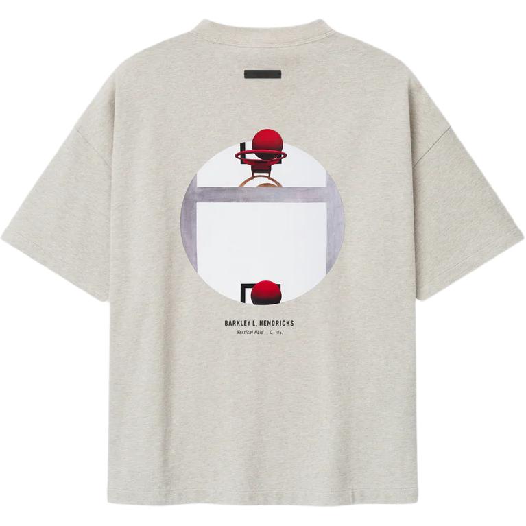 Fear of God Essentials Warriors x Barkley Hendricks 90s Tee Heather Stone Women Tops Tan 125BH262209F