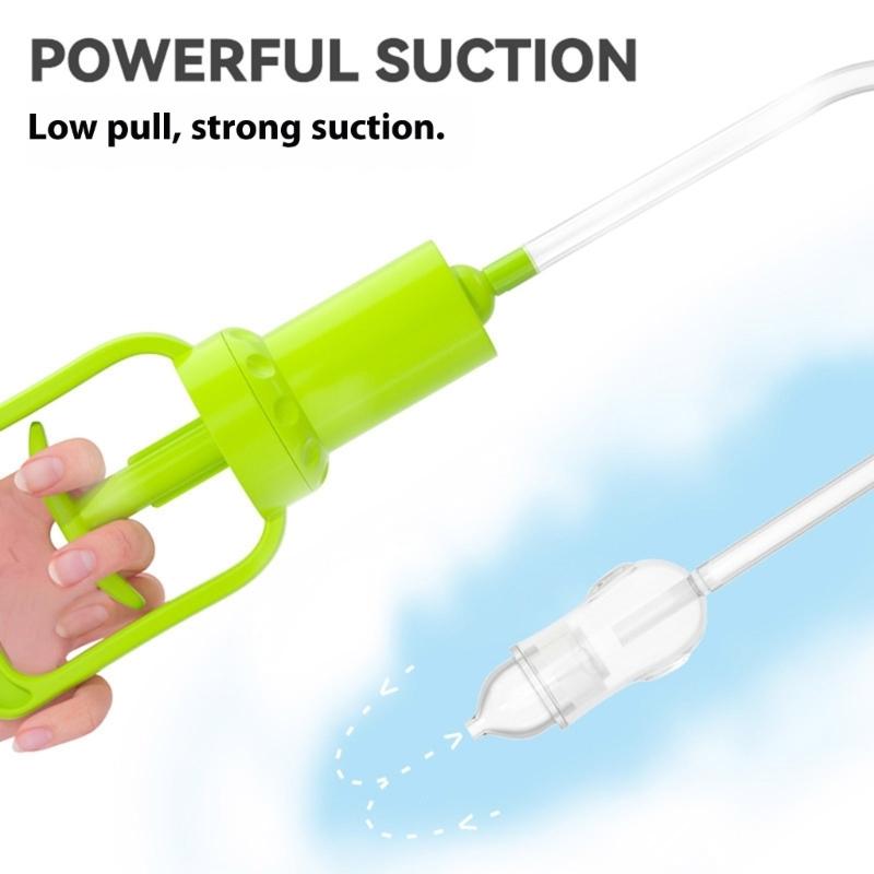 Portable Baby Nasal Aspirator With Hygienic Anti Backflow Design Gentle Hand Controlled Suction Quiet Operation